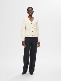 100% ULD CARDIGAN, Birch, highres