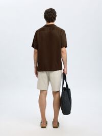 PRINTED SHORT SLEEVED SHIRT, Demitasse, highres