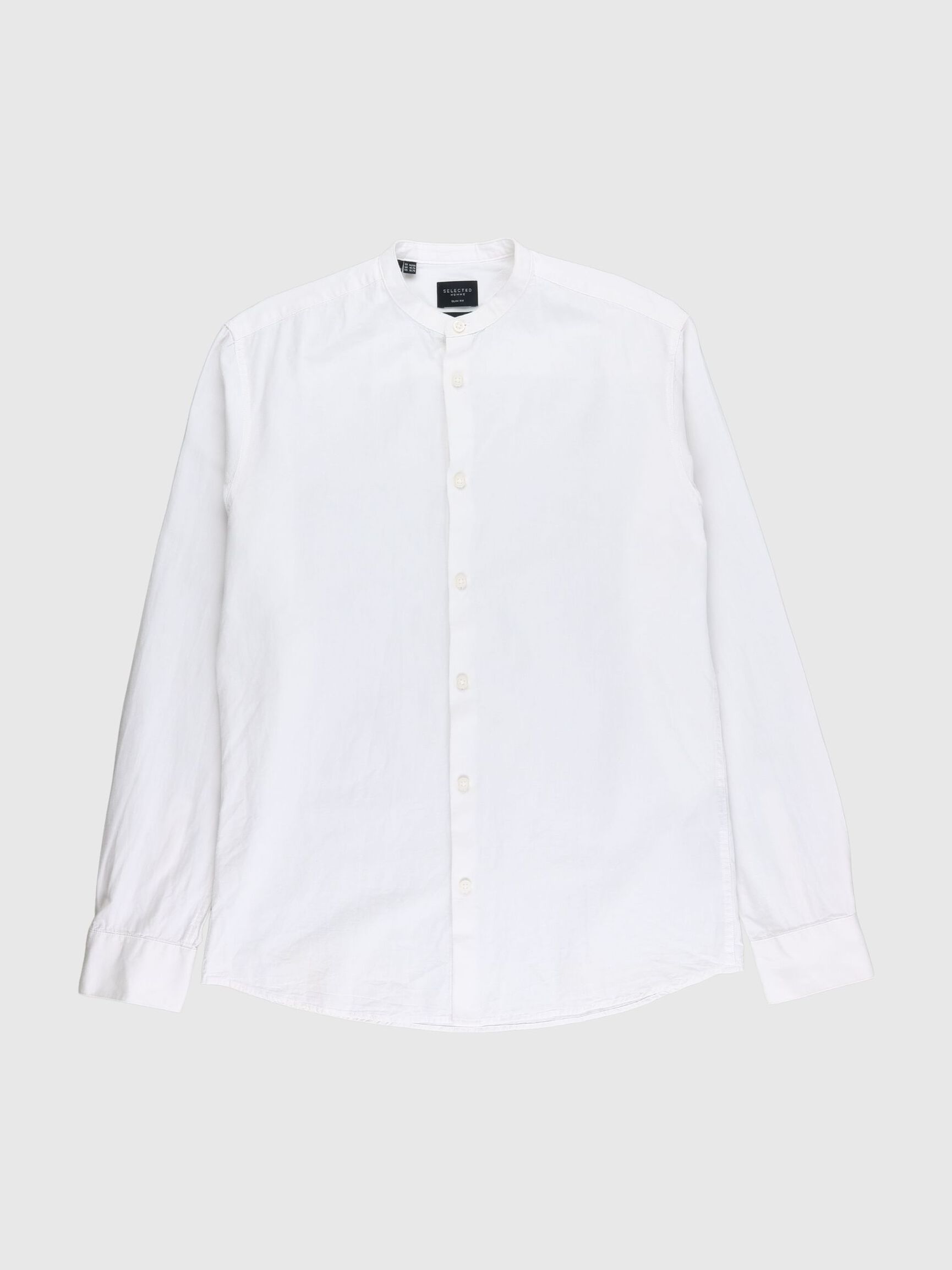 LONG-SLEEVED SHIRT, White, highres