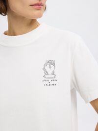 PRINTED RELAXED FIT T-SHIRT, Snow White, highres