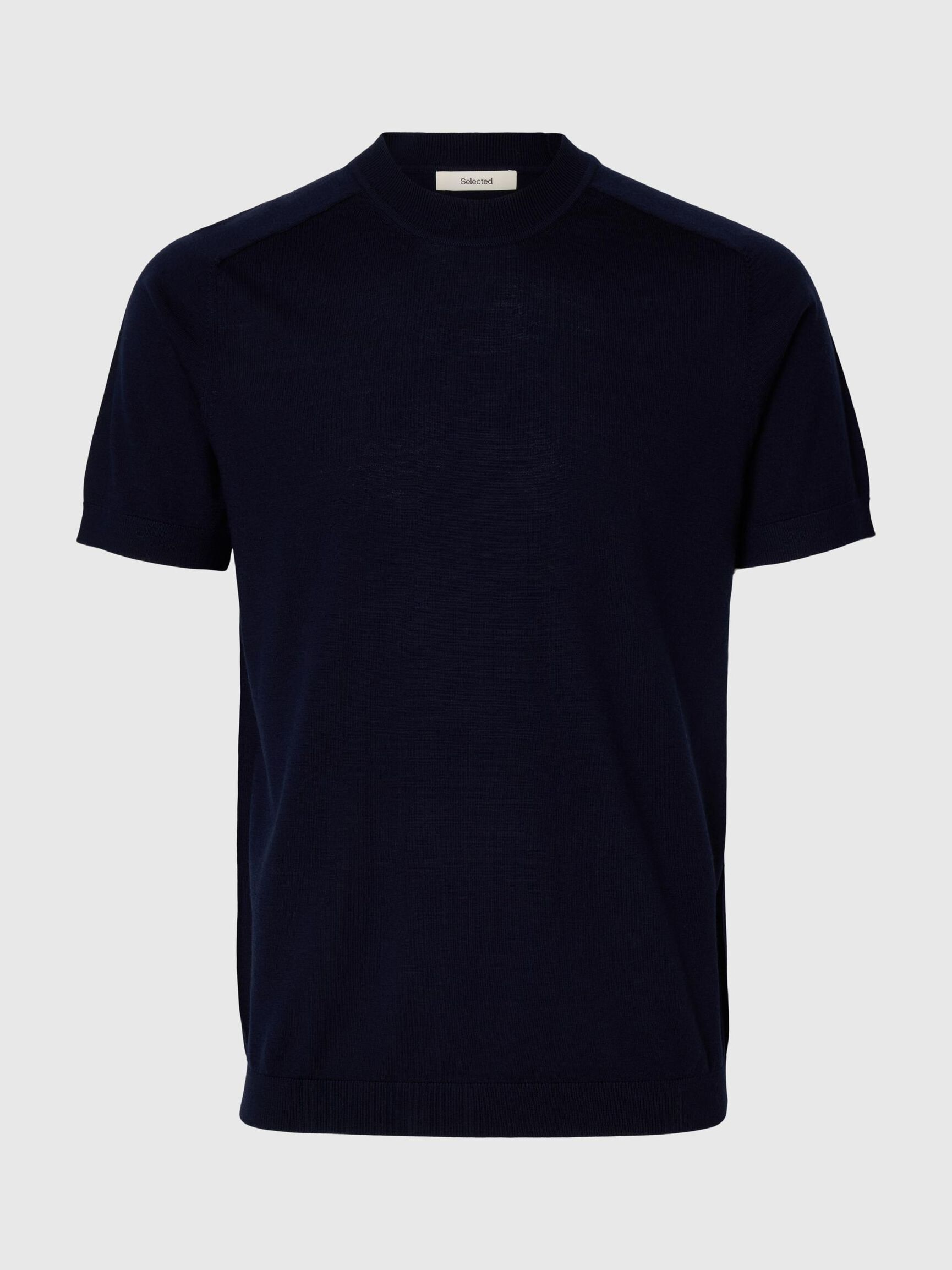 100% MERINO WOOL T-SHIRT, Navy Blazer, highres