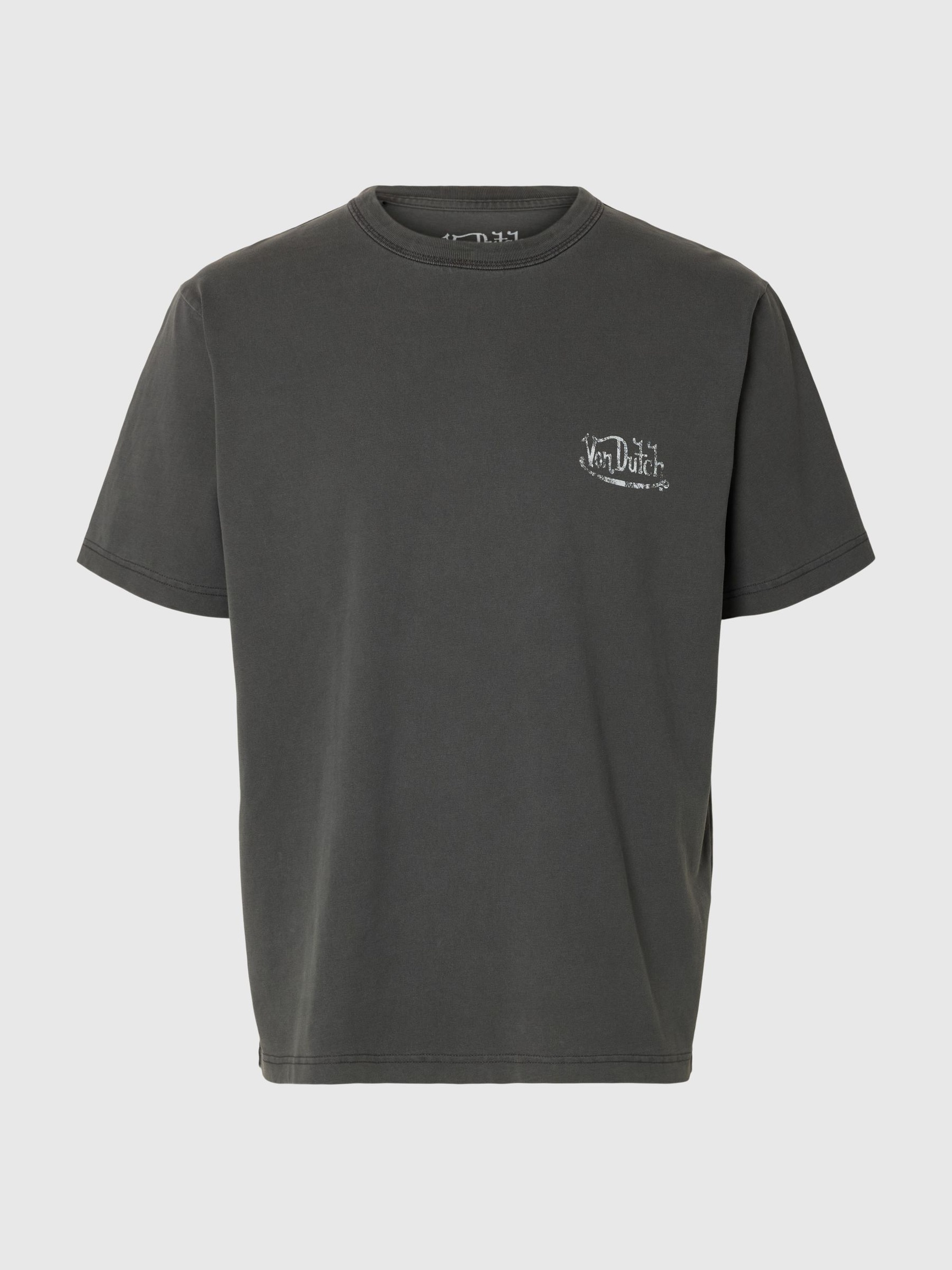 PRINT T-SHIRT MIT RUNDHALSAUSSCHNITT, Forged Iron, highres