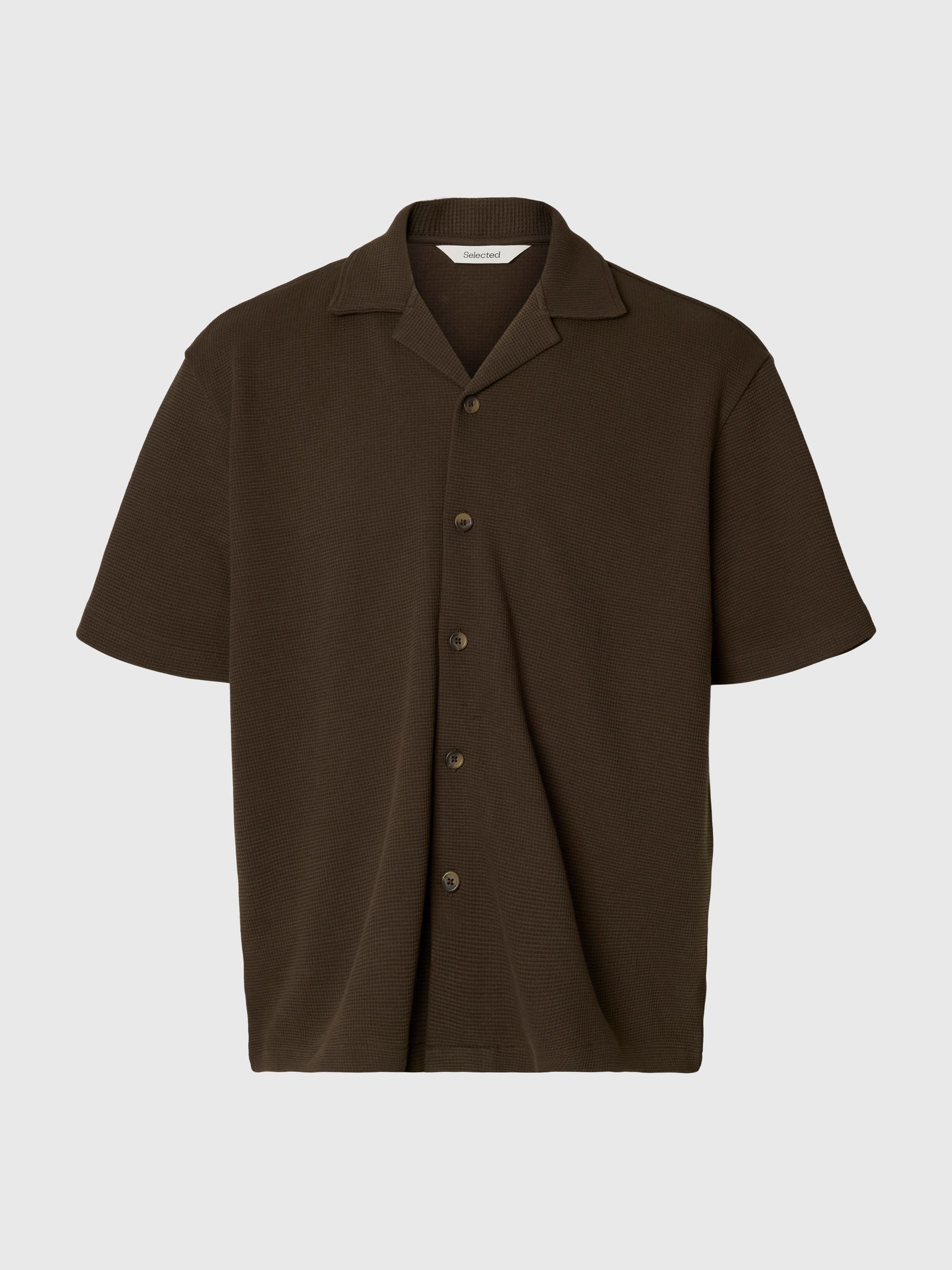 RELAXED FIT OVERSHIRT, Turkish Coffee, highres
