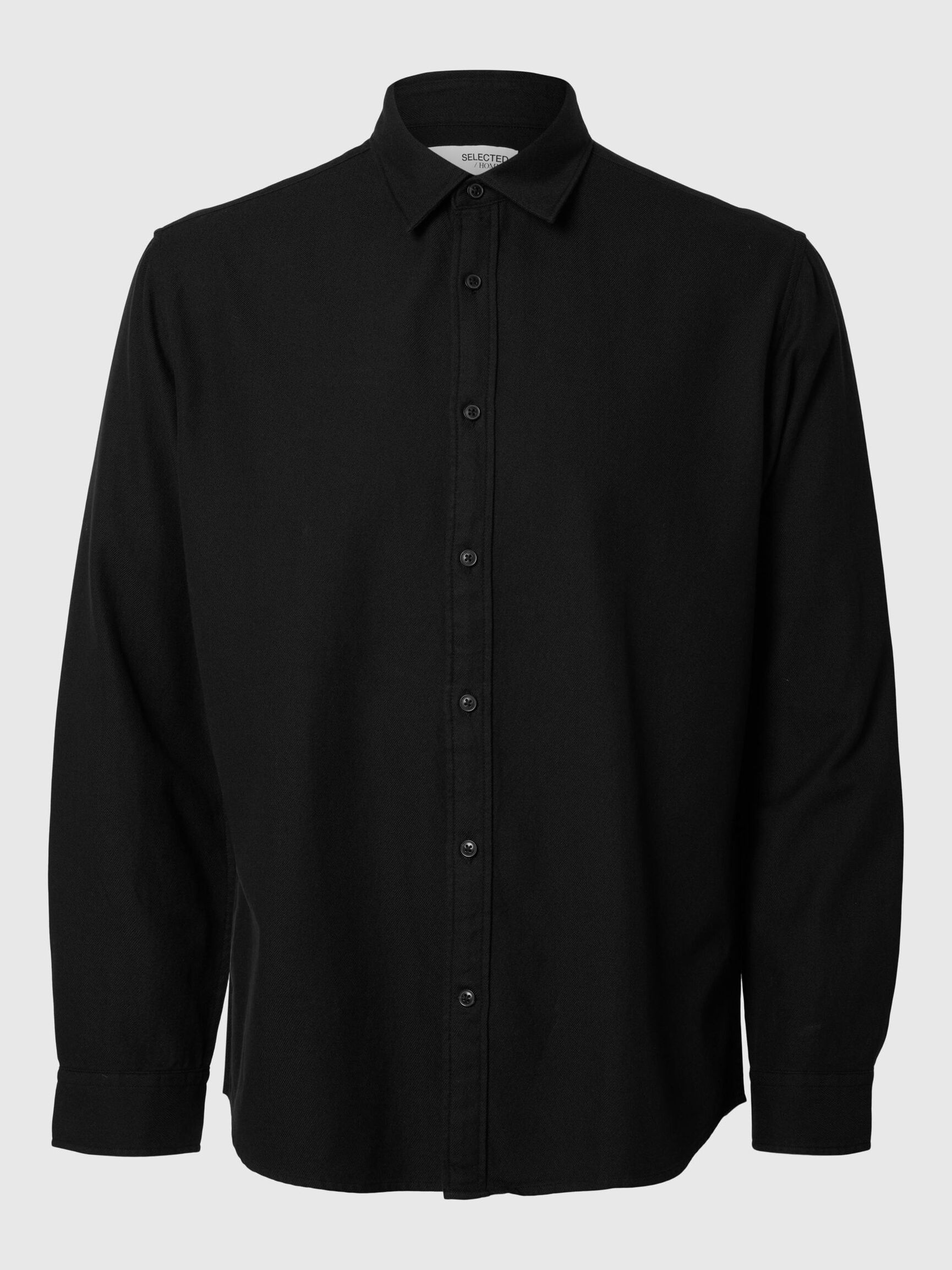REGULAR FIT OVERHEMD, Black, highres