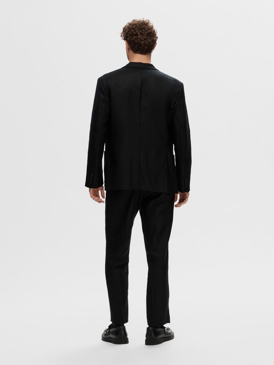 Selected 100% HENNEP BLAZER, Black, highres - 16092959_Black_004.jpg