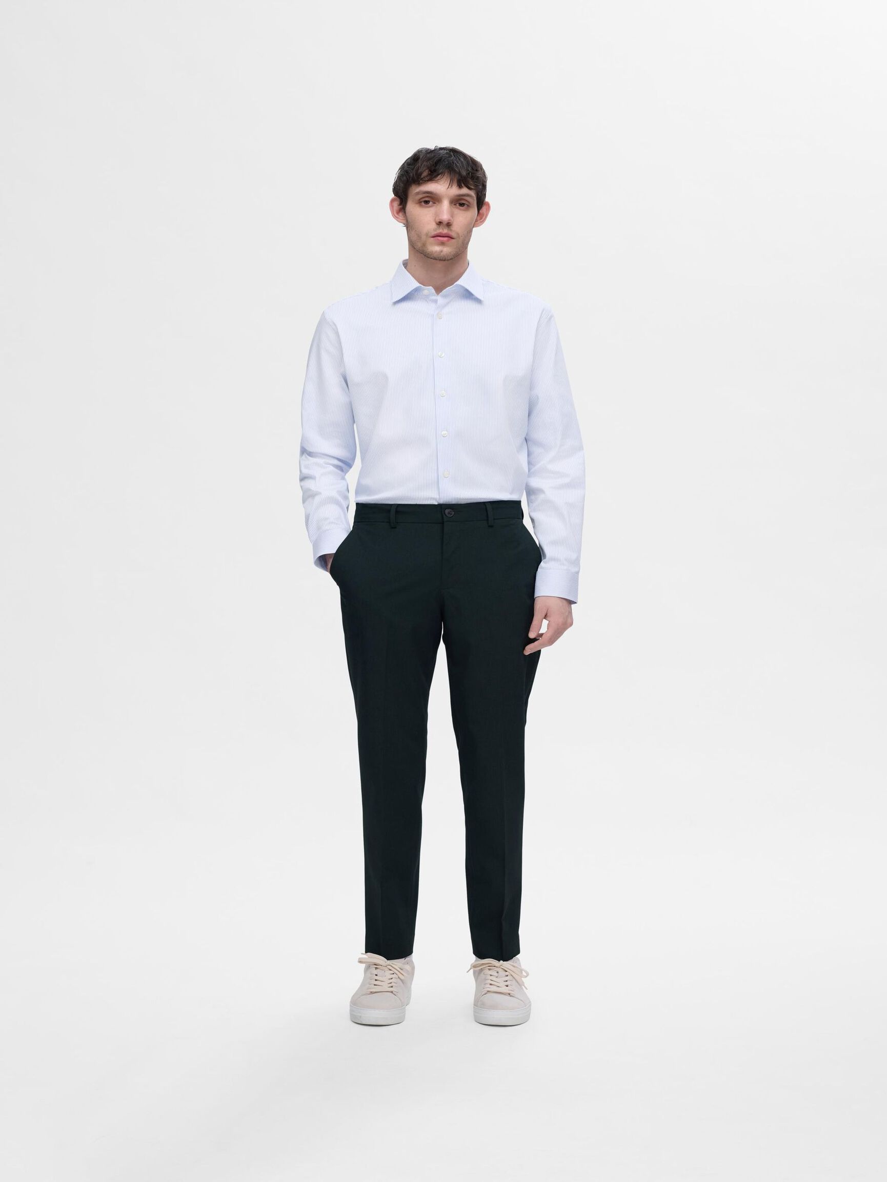 SLIM FIT HEMD, Cashmere Blue, highres