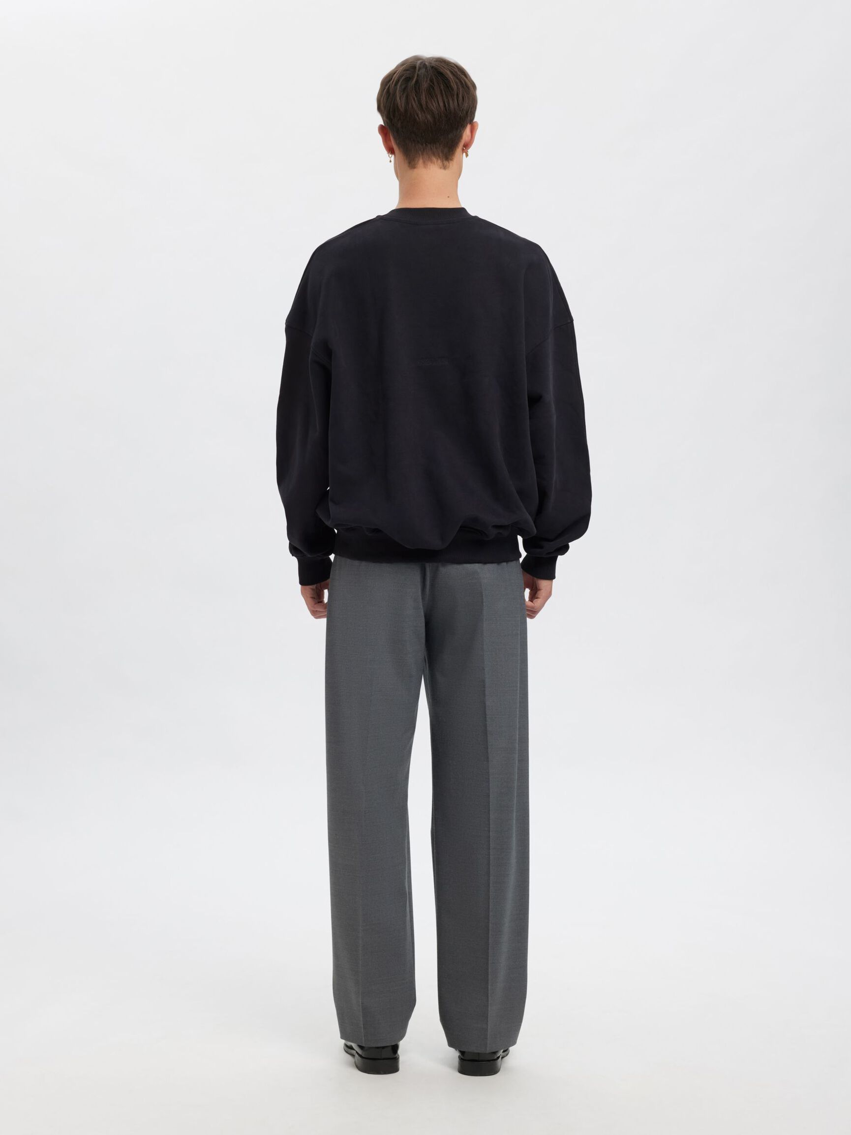 RELAXED FIT SWEATSHIRT, Dark Navy, highres