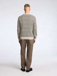 WOLLGEMISCH PULLOVER, Oatmeal, highres