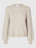 Selected WOOL BLEND KNITTED JUMPER, Birch, highres - 16094355_Birch_1117299_001.jpg