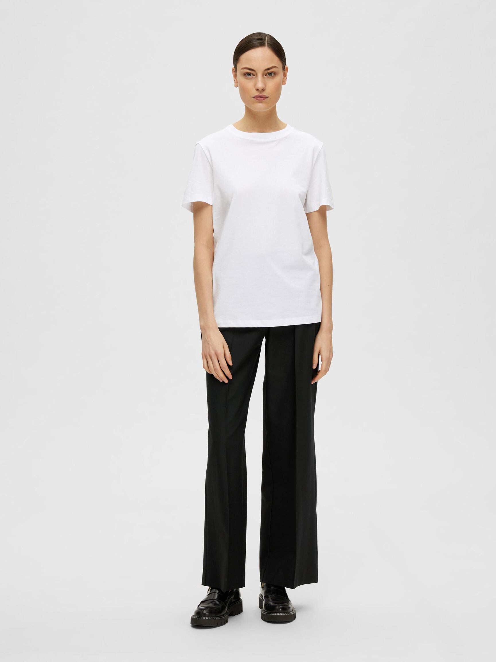 KLASSISK T-SKJORTE, Bright White, highres