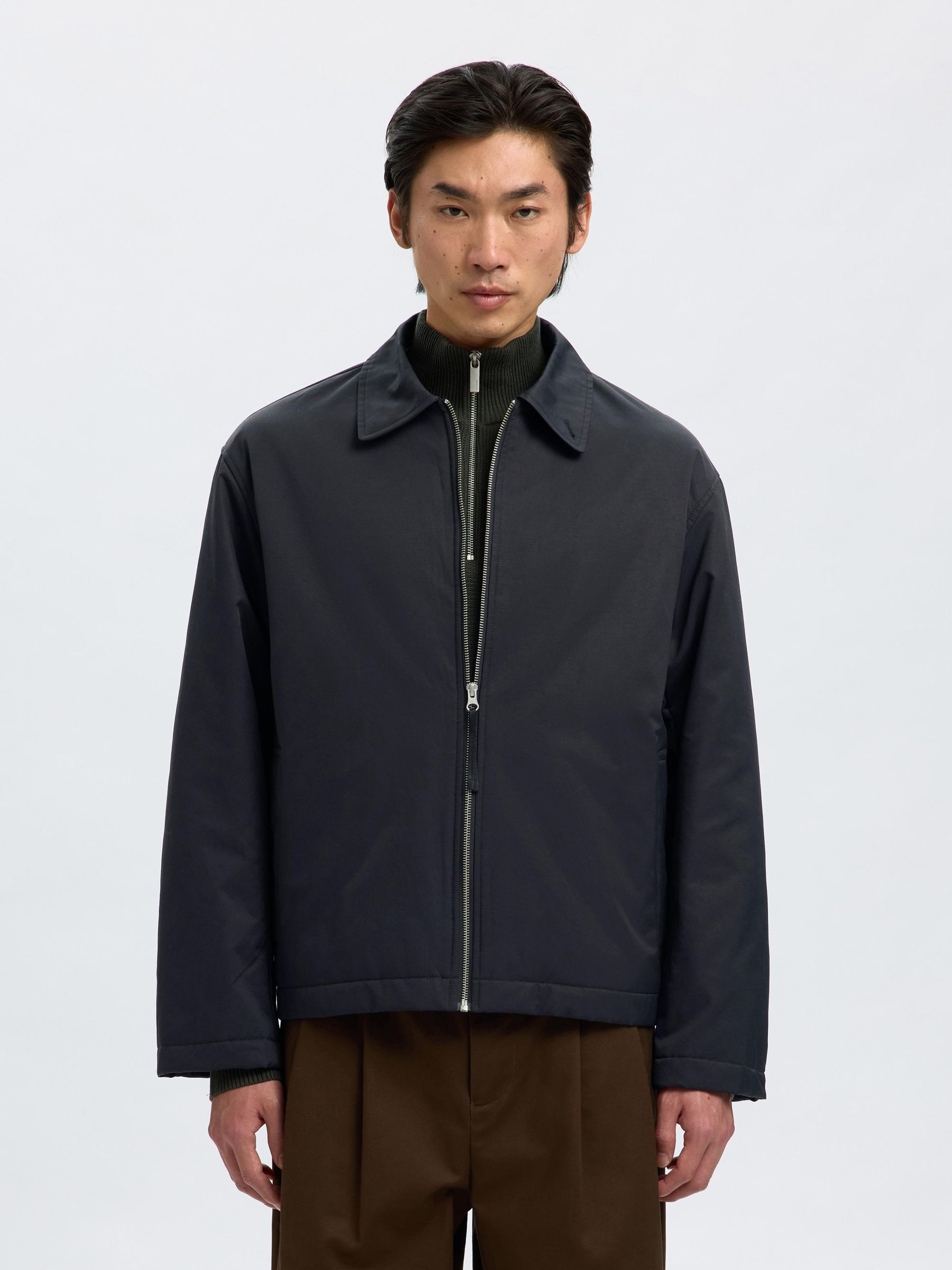 RELAXED FIT KURZJACKE, Black, highres