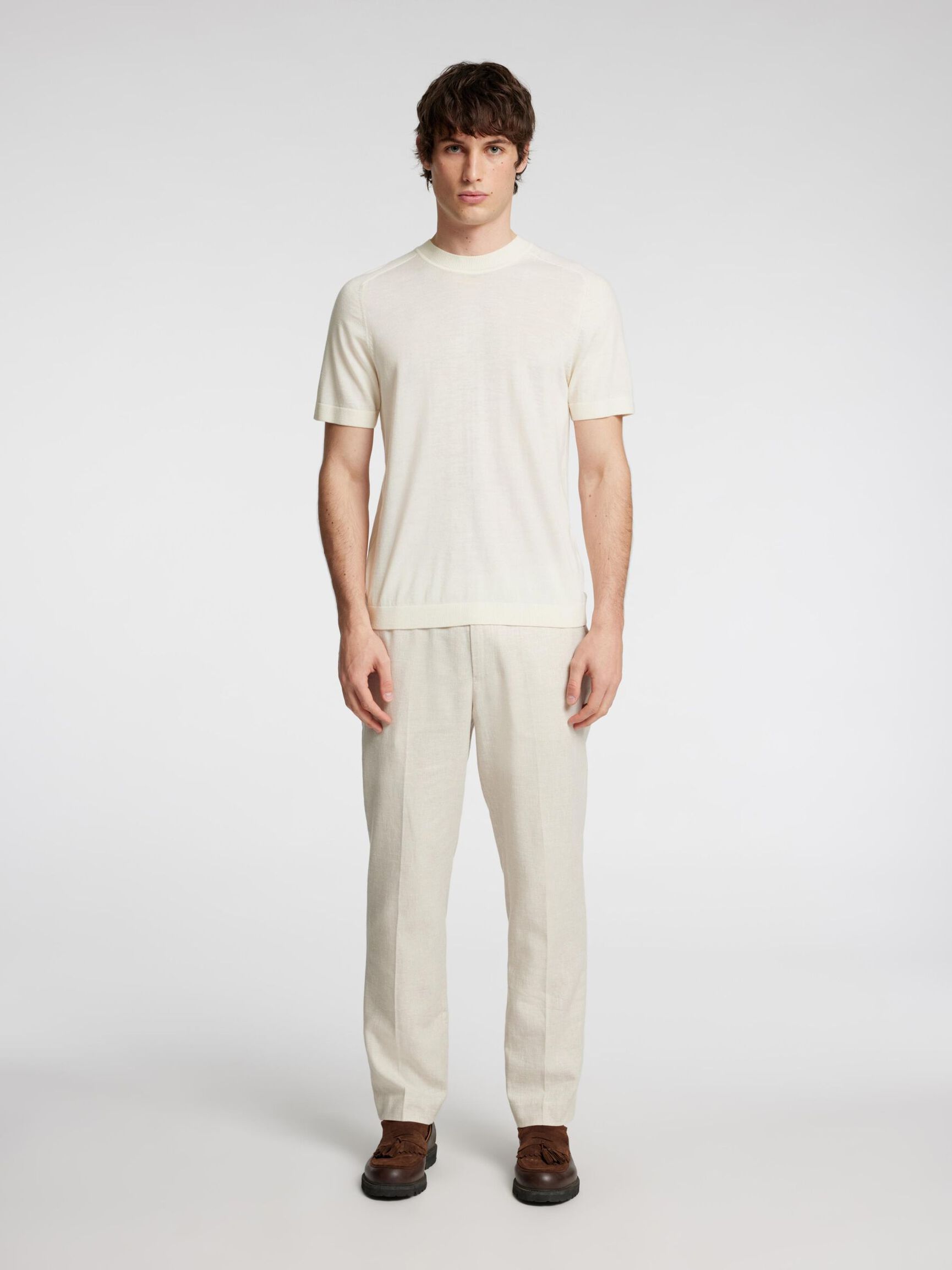 T-SHIRT, Egret, highres
