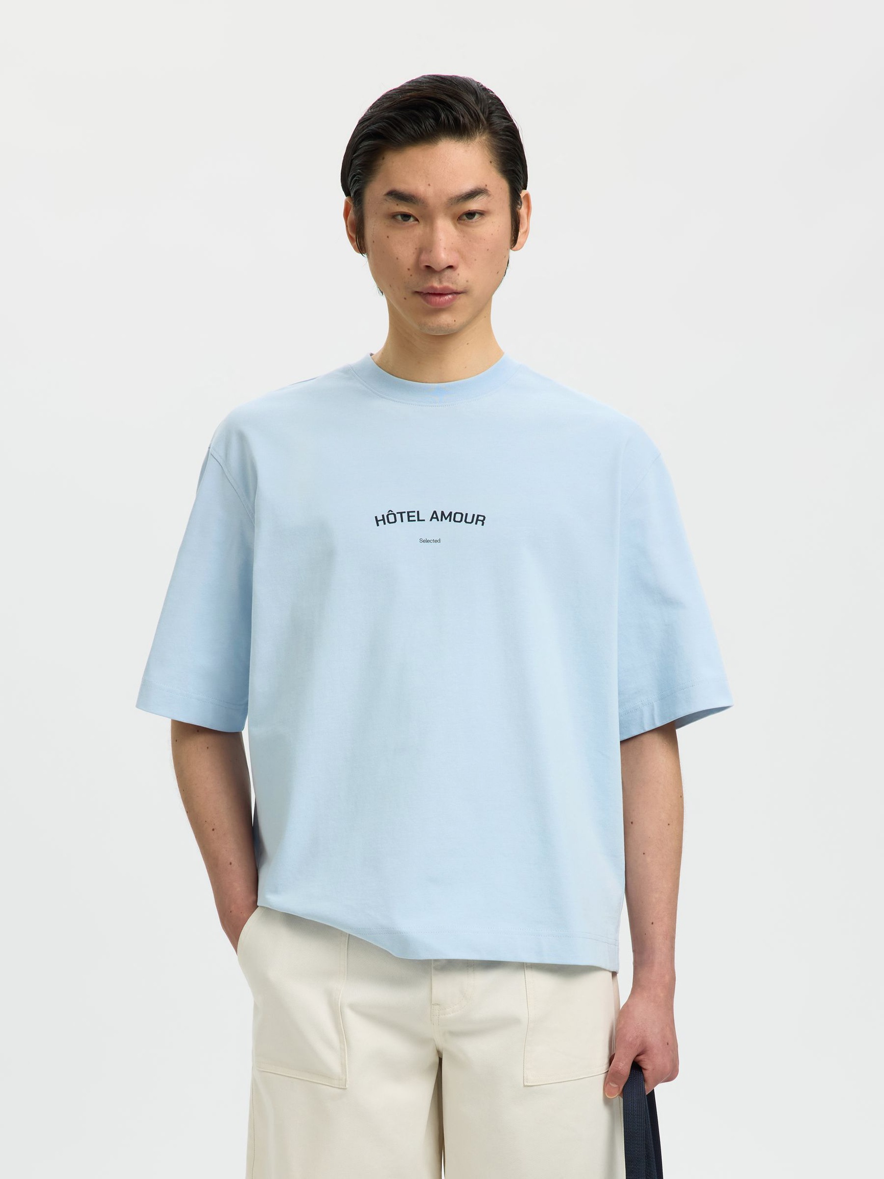 BOXY FIT T-SHIRT, Skyway, highres
