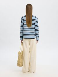 BOXY FIT LONGSLEEVE, Cashmere Blue, highres