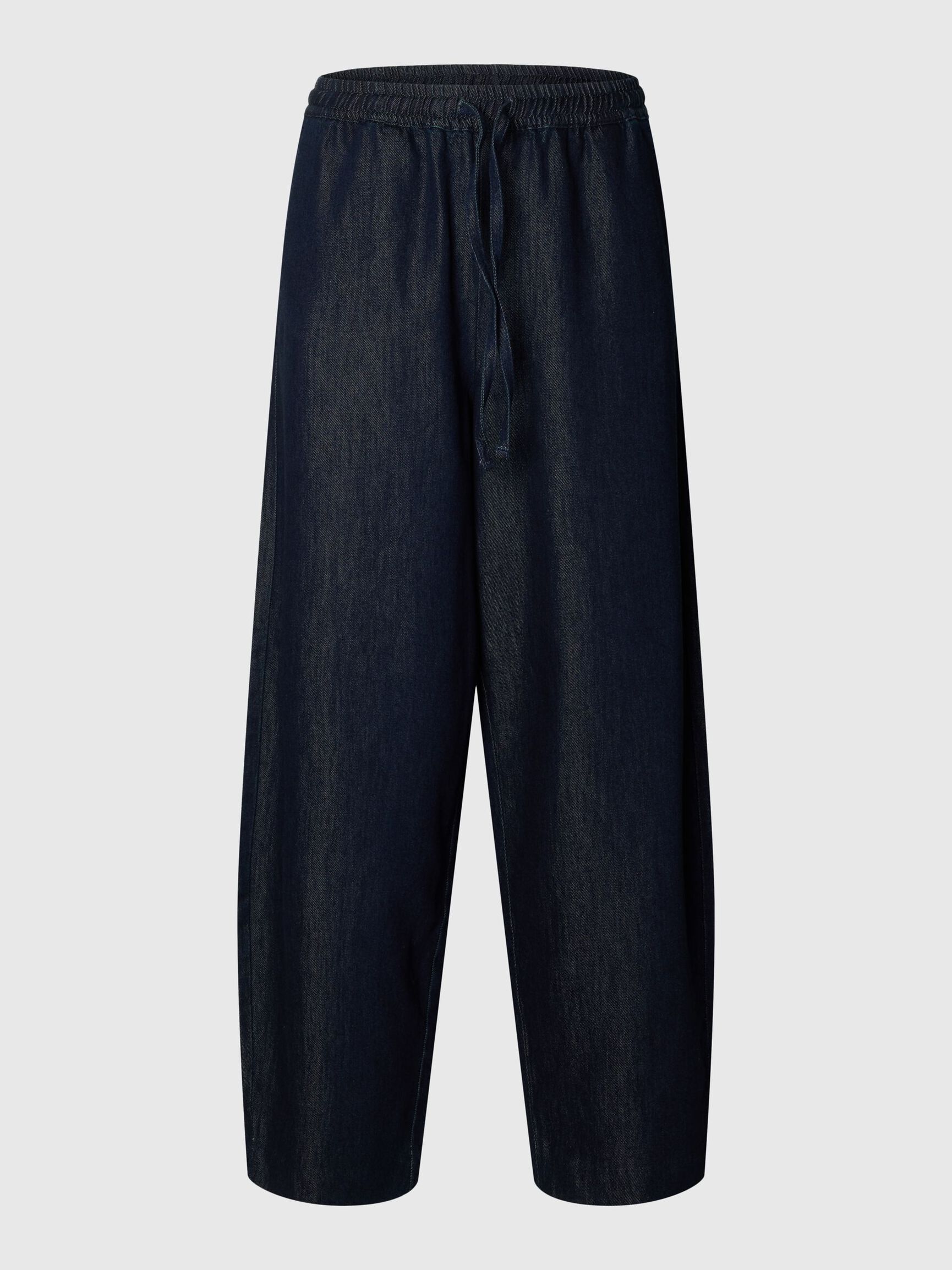 MID-WAIST BARREL FIT HOSEN, Dark Blue Denim, highres