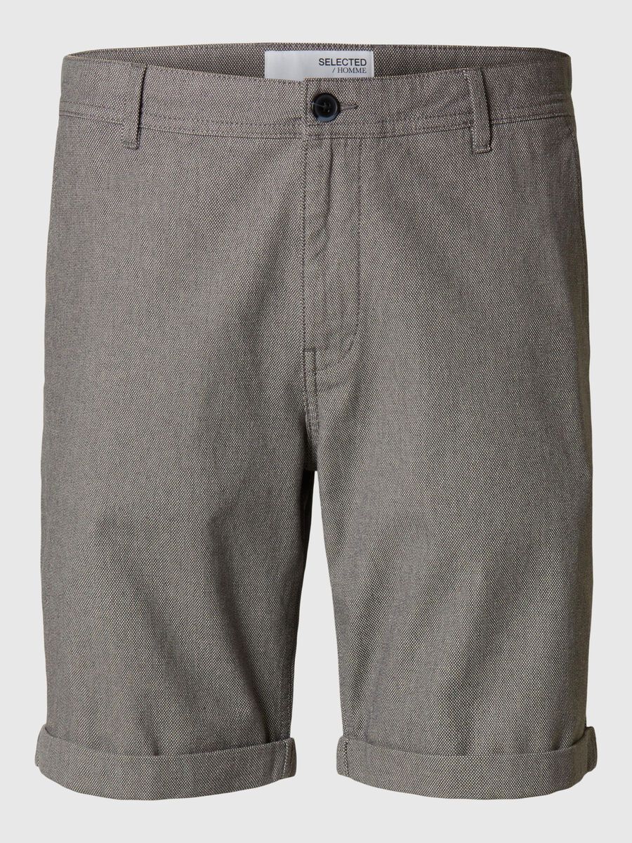 Selected BOMULL FLEX SHORTS, Asphalt, highres - 16092357_Asphalt_1077227_001.jpg