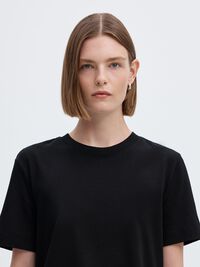BOXY T-SHIRT, Black, highres