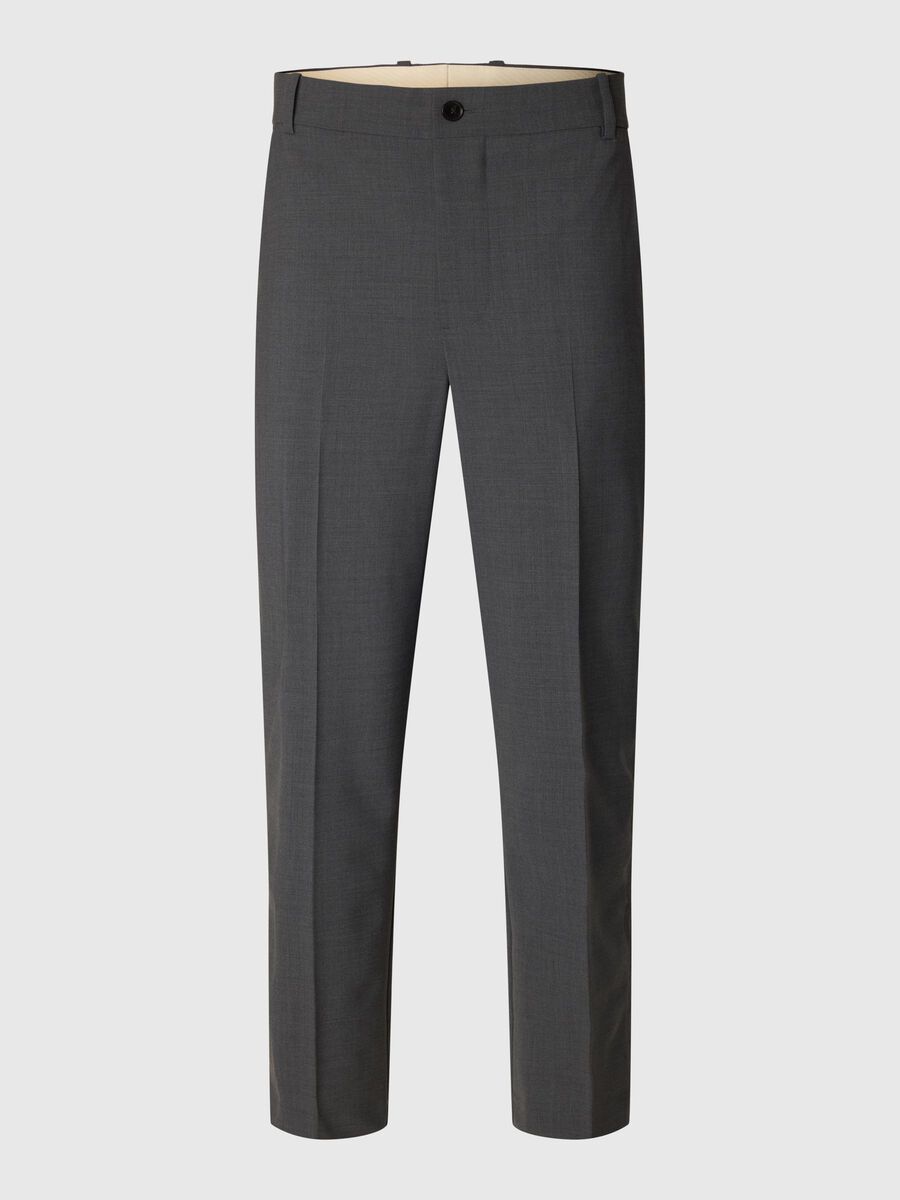 Product tile image - RELAXED FIT SUIT TROUSERS, Asphalt | 16101016_Asphalt