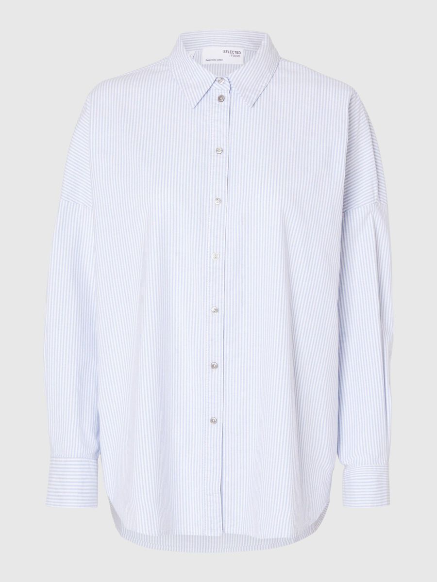 Selected OVERSIZED COTTON SHIRT, Bright White, highres - 16094304_BrightWhite_1115389_001.jpg