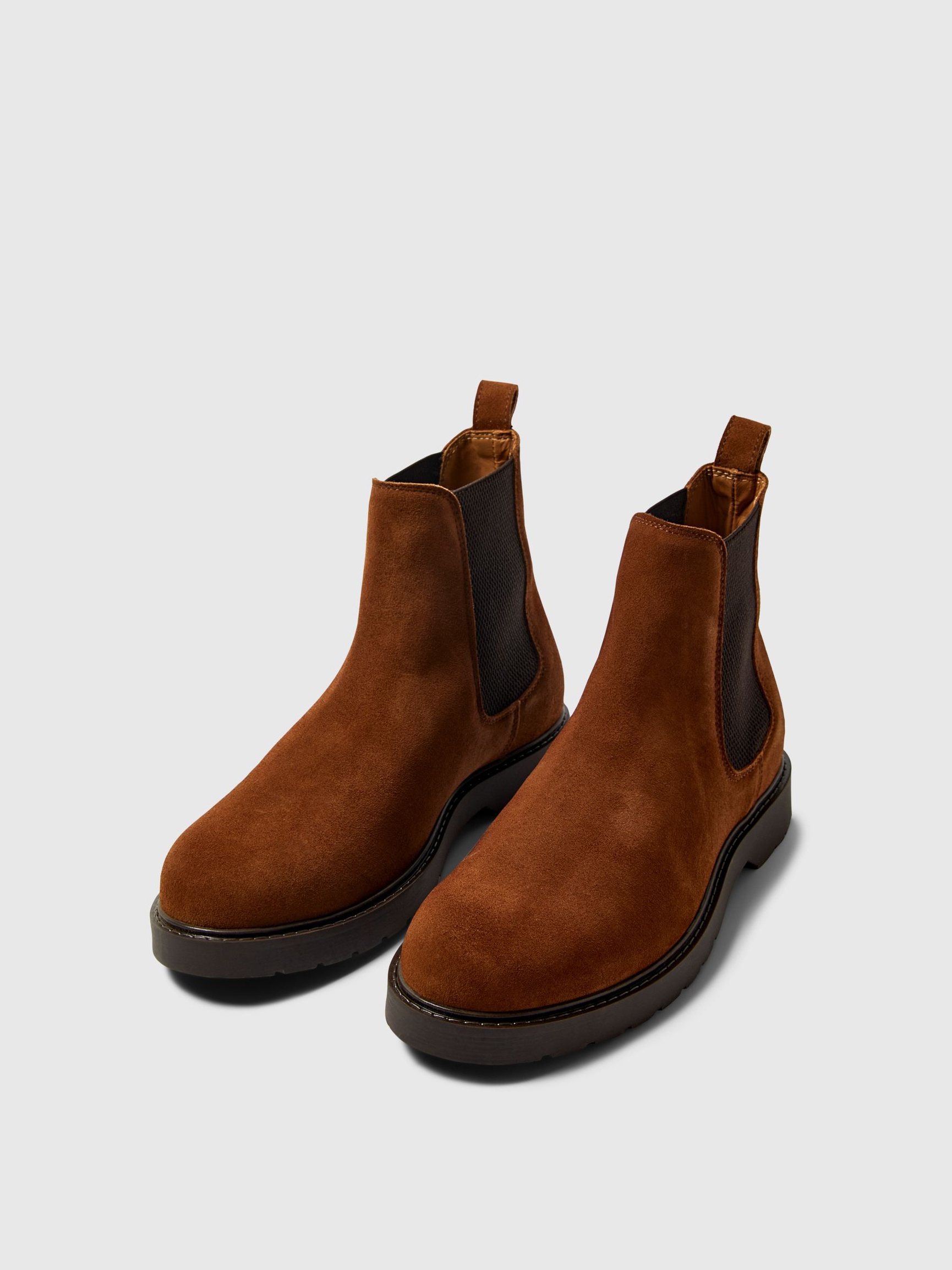 SUEDE CHELSEA BOOTS, Dried Herb, highres