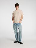 Selected BRODERT T-SKJORTE, Oatmeal, highres - 16096779_Oatmeal_008.jpg