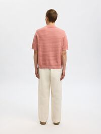 CAMICIA POLO IN MAGLIA, Rose Dawn, highres