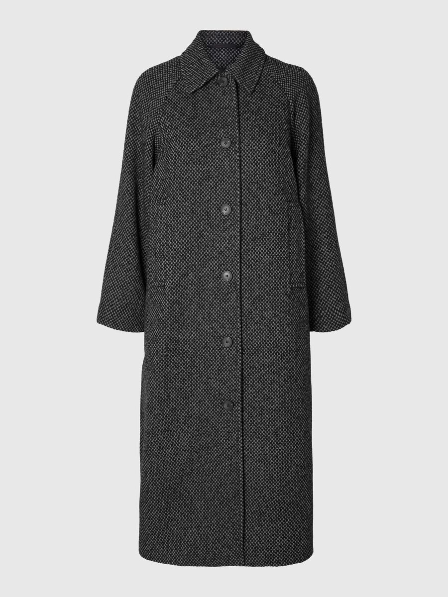 Selected STRUCTURED WOOL BLEND COAT, Black, highres - 16094828_Black_1127376_001.jpg