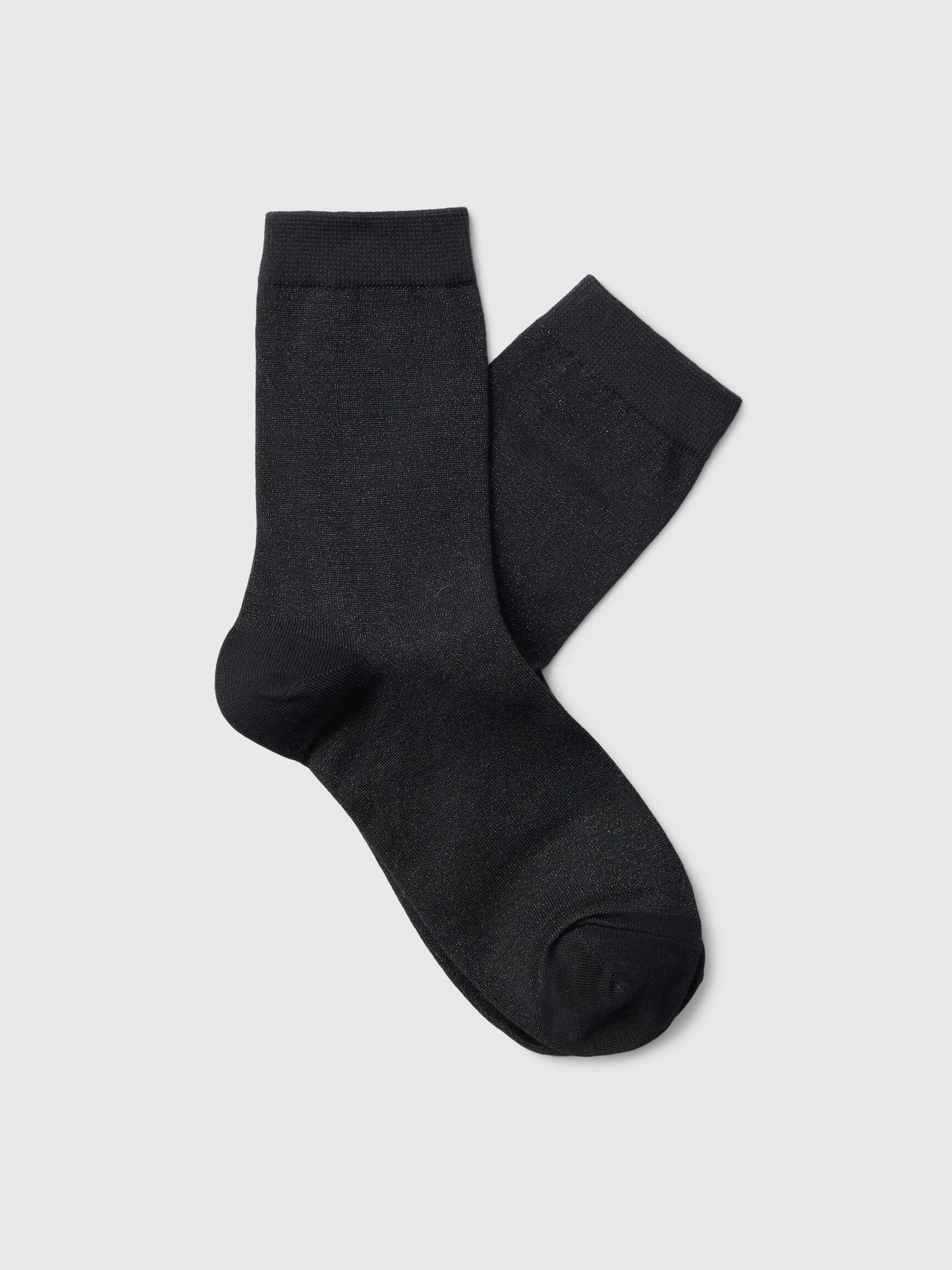 GLITZER GESTRICKTE SOCKEN, Black, highres
