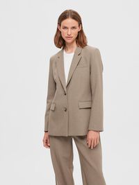 KLASSISCHER VISKOSEMIX BLAZER, Camel, highres
