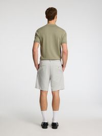 DRAWSTRING SHORTS, Light Grey Melange, highres