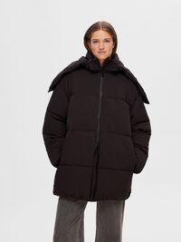 ADJUSTABLE PUFFER JACKET, Black, highres