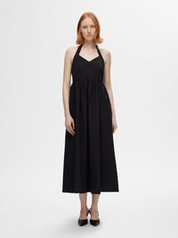 ÄRMELLOSES NECKHOLDERKLEID, Black, highres