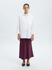 SATIN MIDI SKIRT, Fig, highres