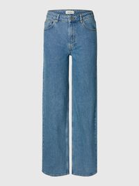 HIGH WAIST WIDE FIT JEANS, Light Blue Denim, highres