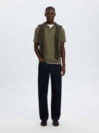 SHORT SLEEVED KNITTED POLO SHIRT, Kalamata, highres