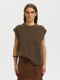 WOLMIX GEBREID GILET, Dachshund, highres