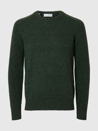 LANGÄRMELIGER STRICKPULLOVER, Deep Forest, highres