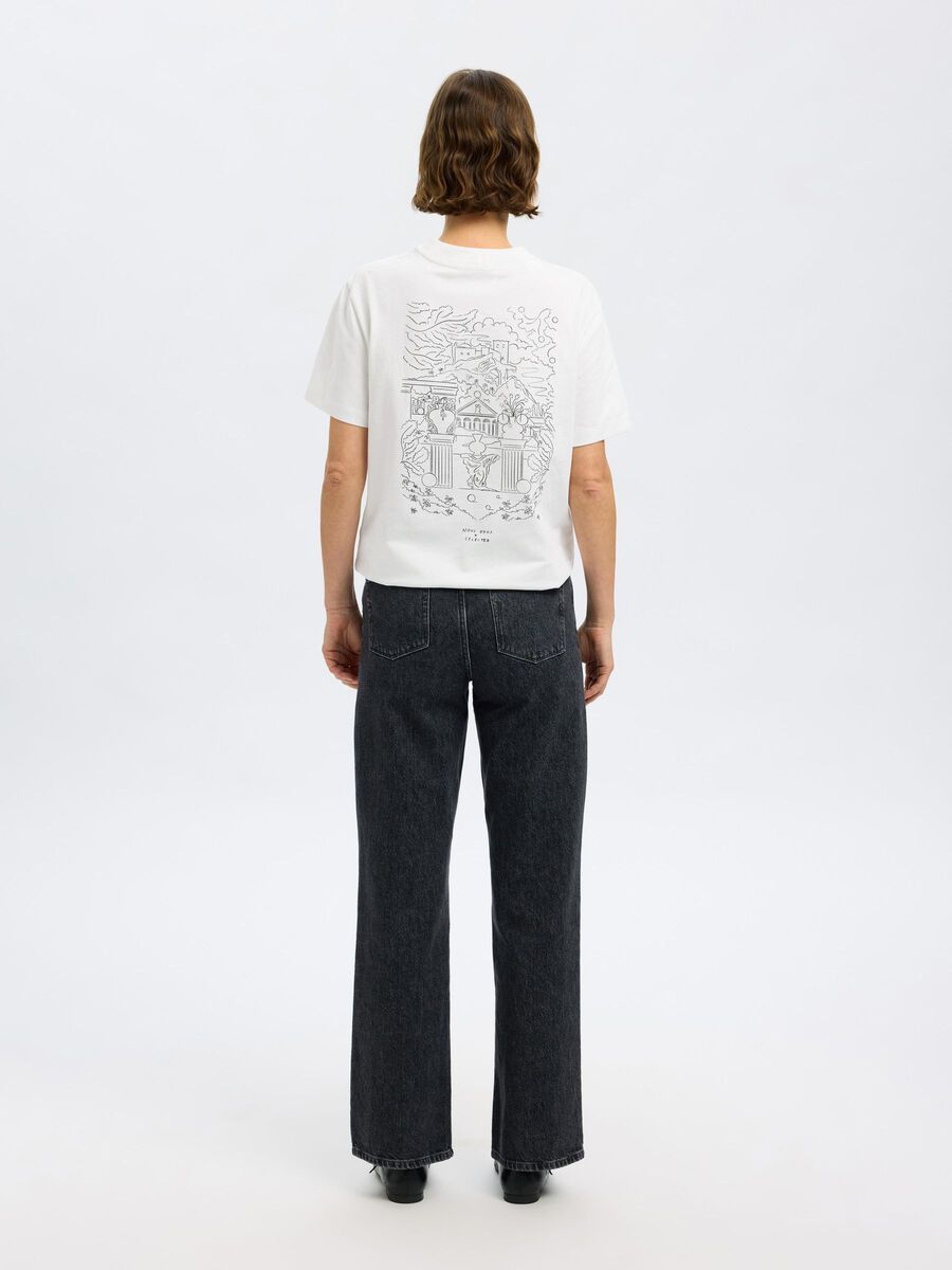 Selected RELAXED FIT PRINT T-SHIRT, Snow White, highres - 16097304_SnowWhite_1183183_004.jpg