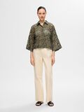 Selected BRODERIE ANGLAISE CROPPED SHIRT, Olivine, highres - 16094025_Olivine_005.jpg