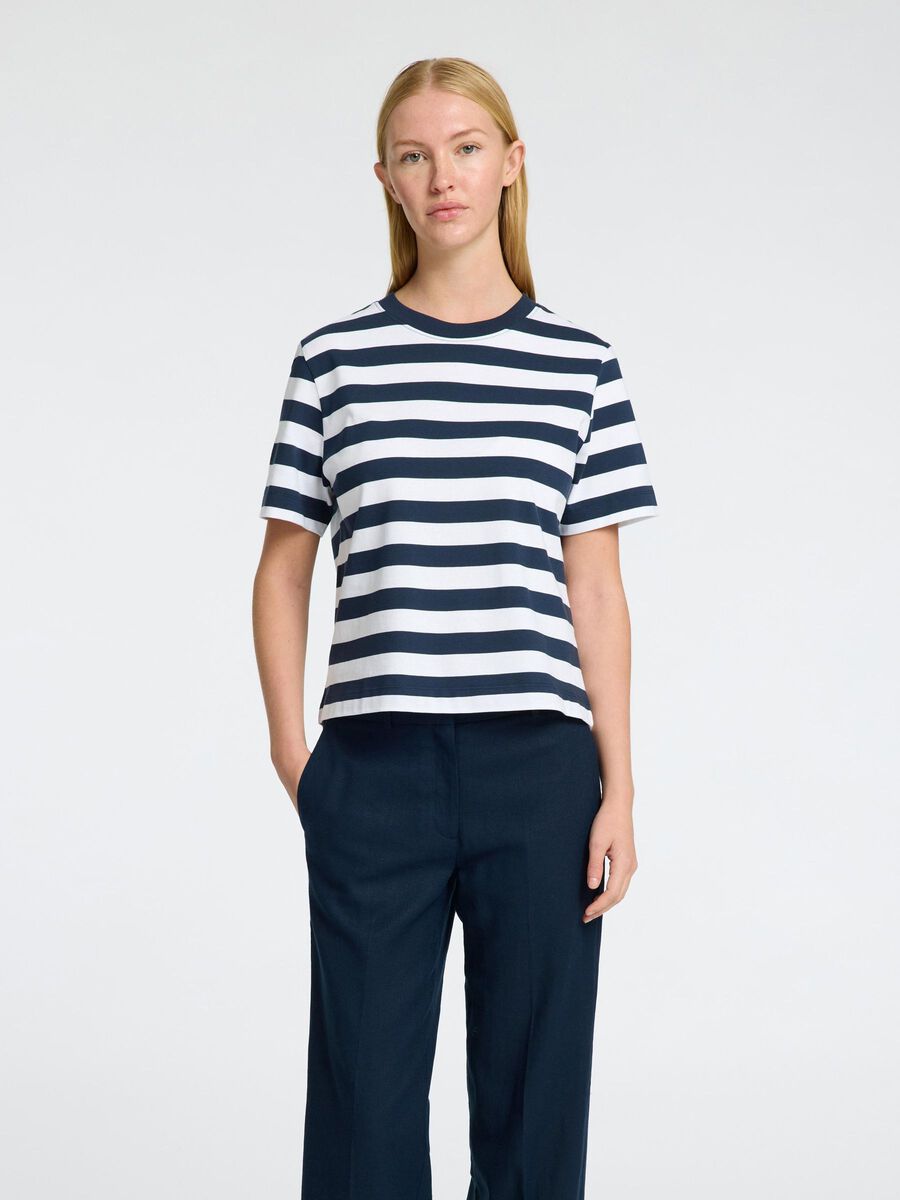 Selected GESTREIFTES BOXY FIT T-SHIRT, Dark Sapphire, highres - 16087918_DarkSapphire_987691_003.jpg