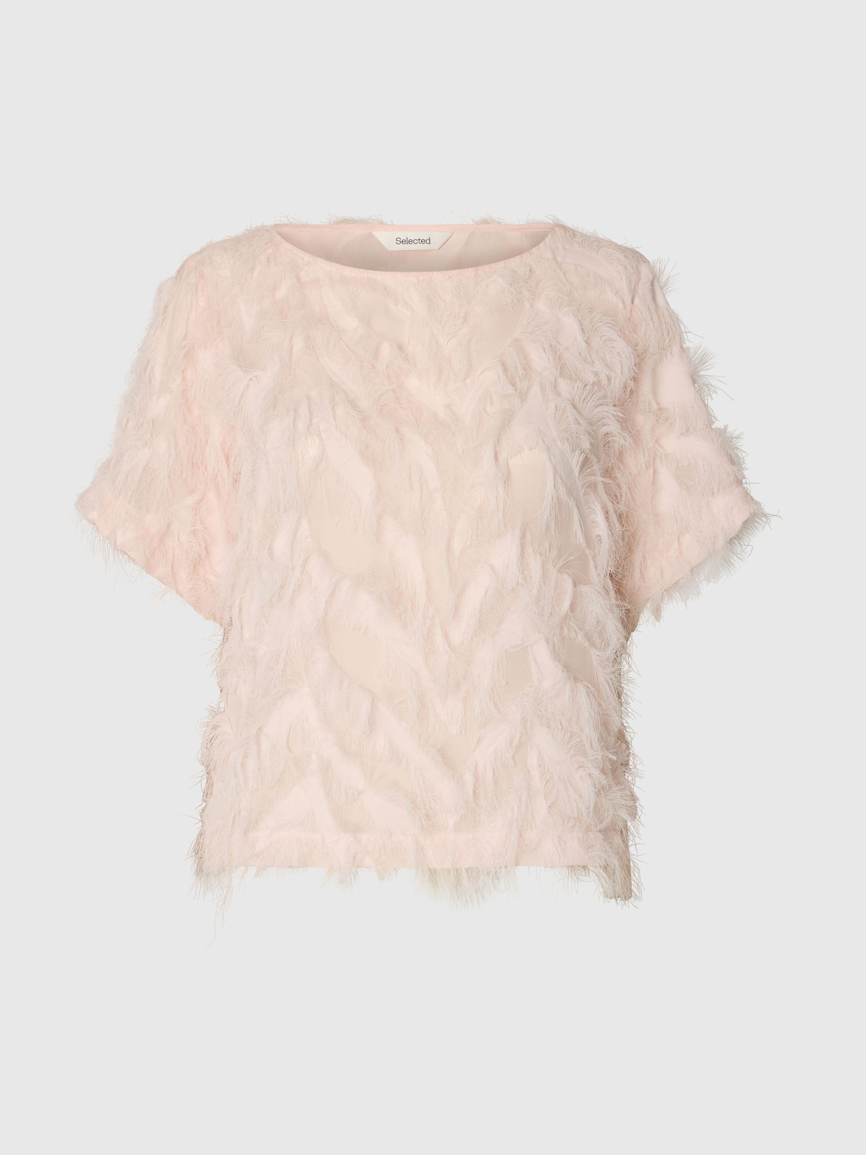 BOAT NECK TOP, Pale Dogwood, highres