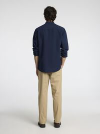 LONGSLEEVE LINNENMIX OVERHEMD, Sky Captain, highres