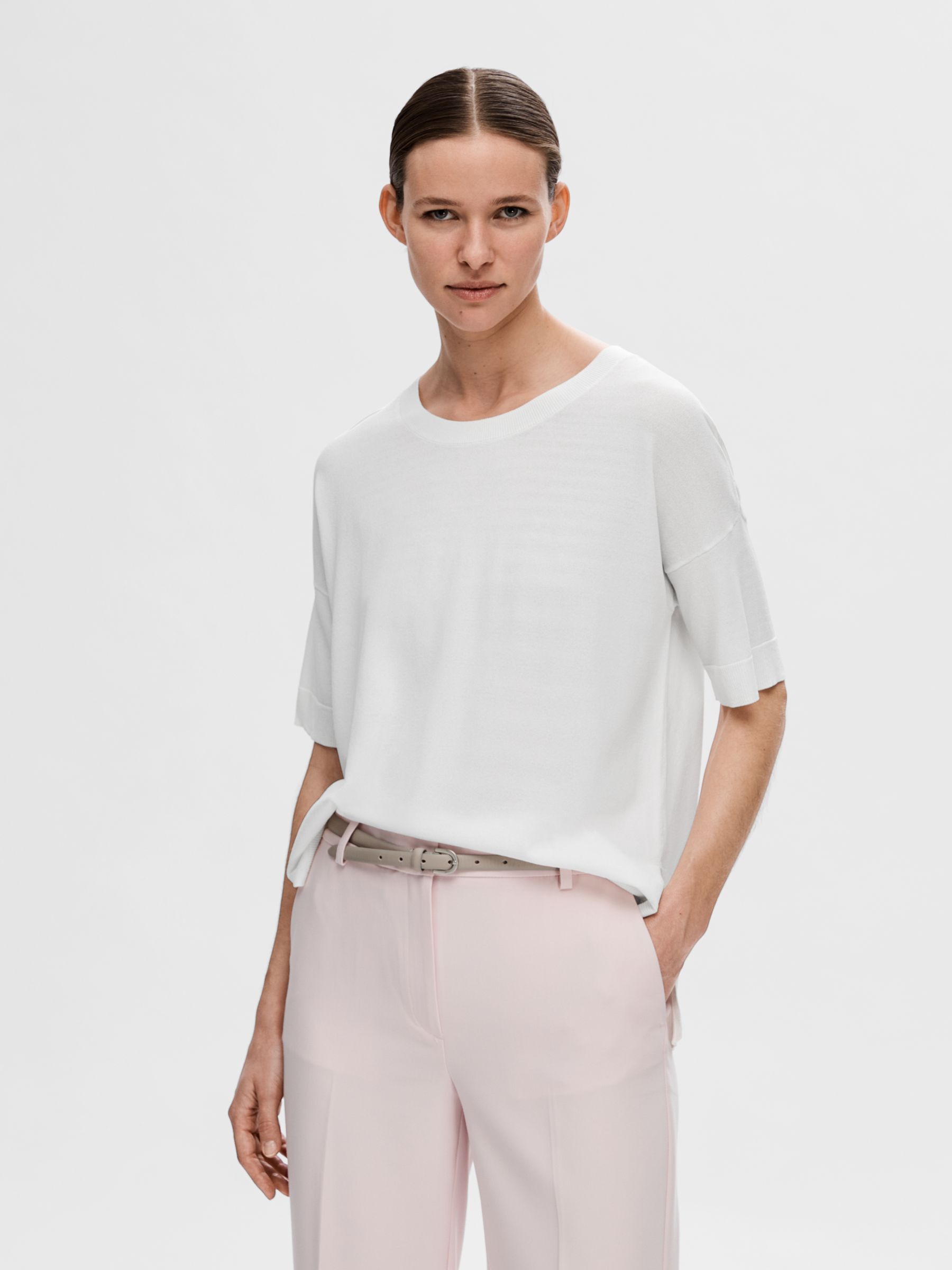 KNITTED T-SHIRT, Snow White, highres