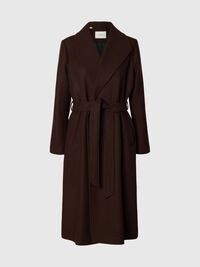 WOOL BLEND LONG COAT, Delicioso, highres