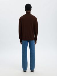 100% MERINO WOOL TURTLENECK, Demitasse, highres