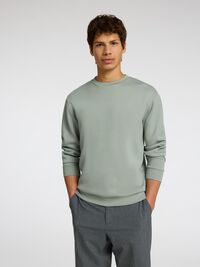 VISCOSE BLEND SWEATSHIRT, Iceberg Green, highres