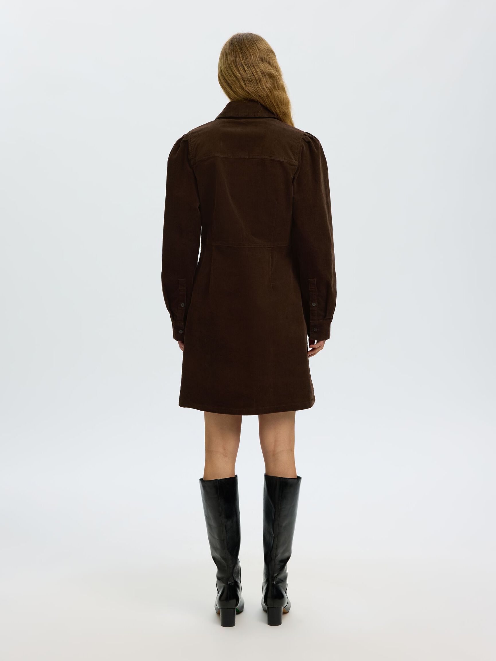 COTTON CORDUROY MINI DRESS, Delicioso, highres