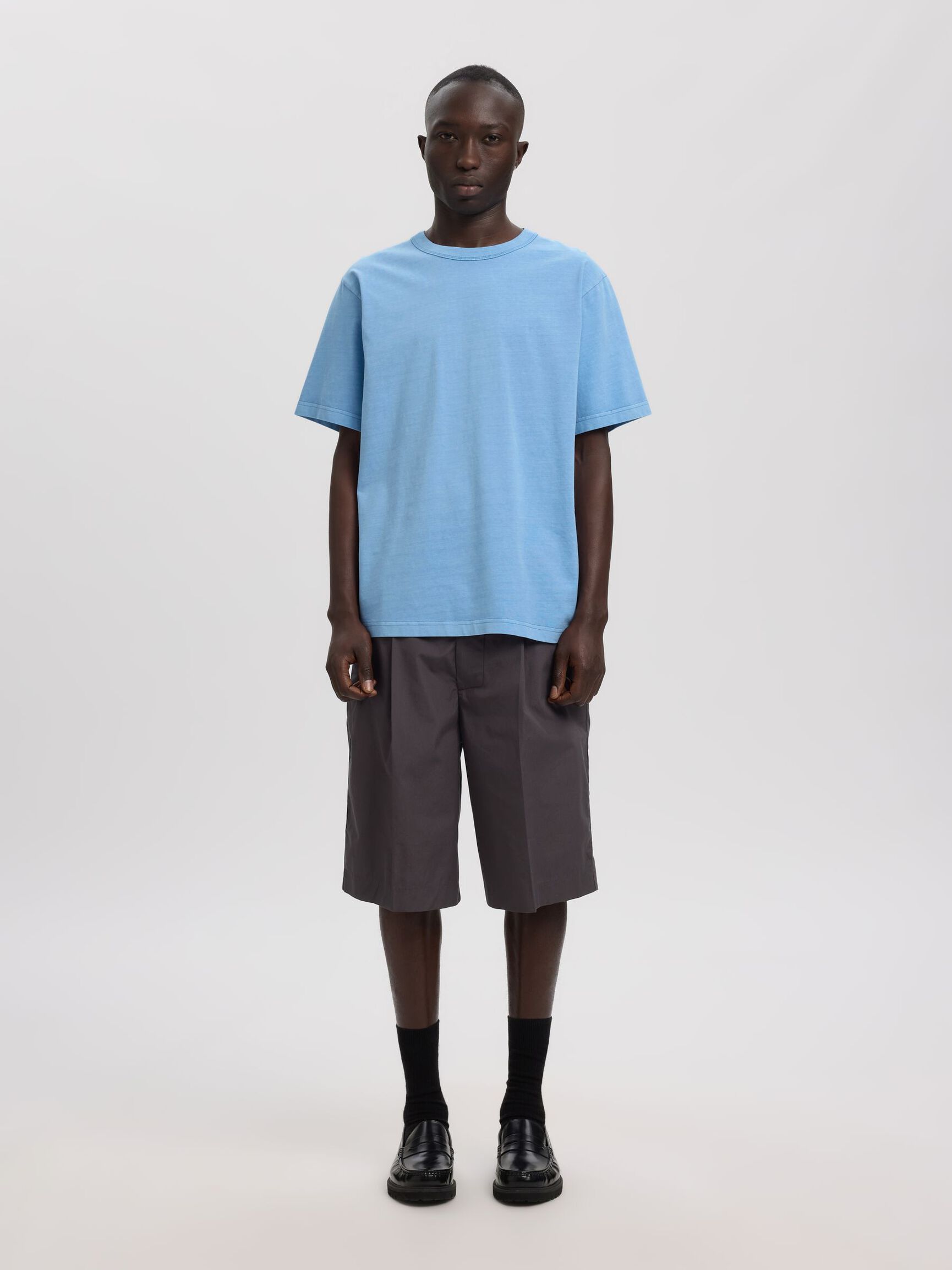 SHORT SLEEVED CREWNECK T-SHIRT, Allure, highres
