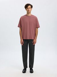 LOOSE FIT T-SHIRT, Rose Brown, highres