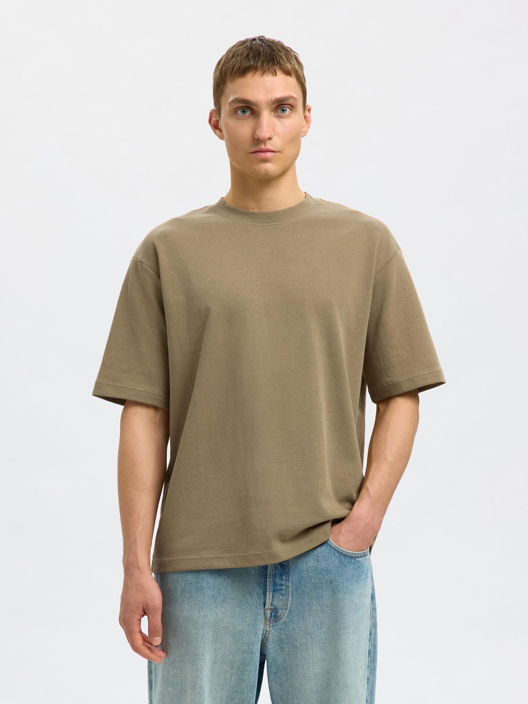 LOOSE FIT T-SHIRT, Kelp, highres